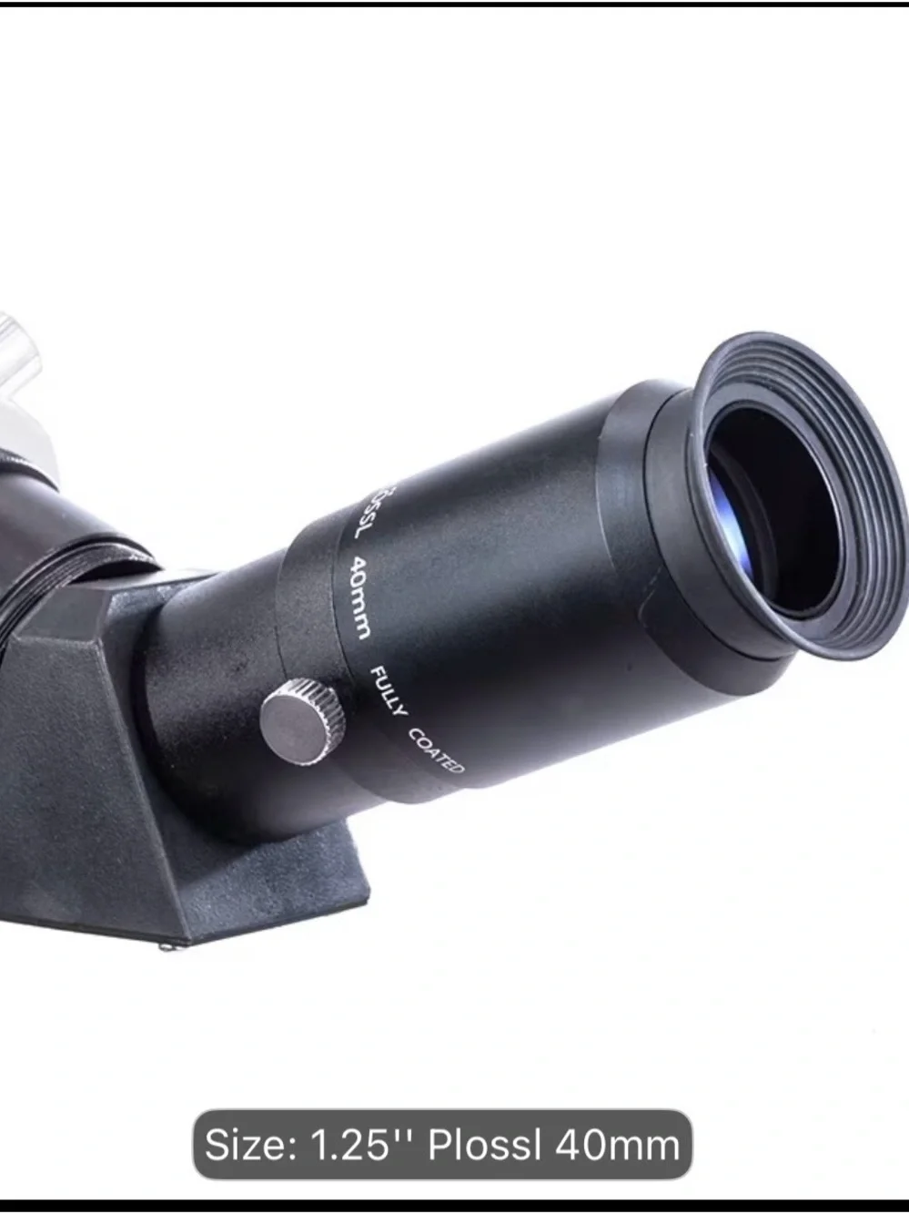 40mm Plossl Telescope Fully Coated Eyepiece – Black Silver